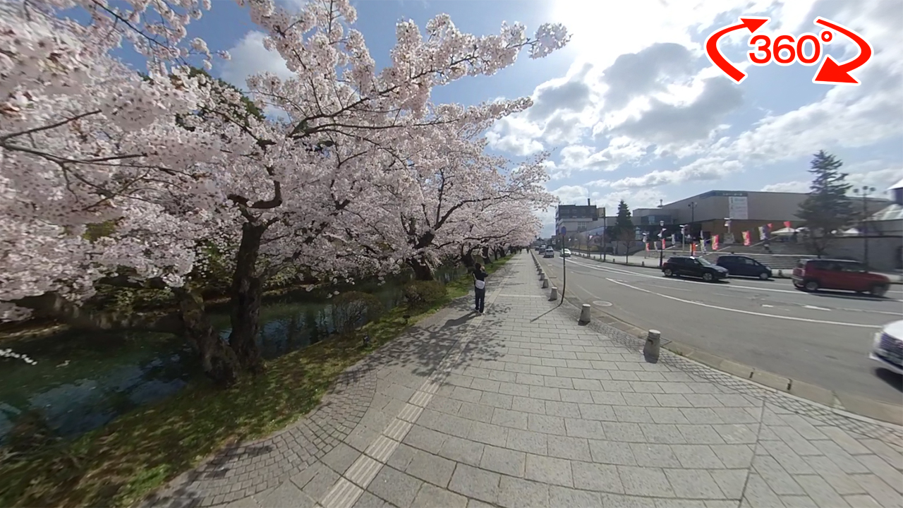 360度動画 弘前公園の桜21 4月19日号 アップルストリーム