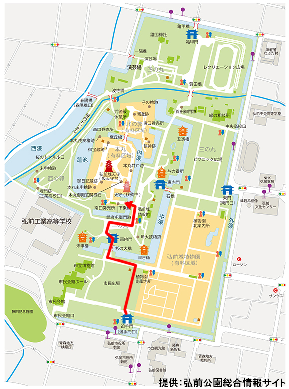 弘前公園MAP